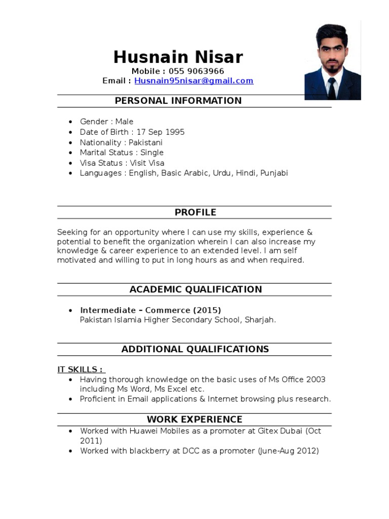 Pakistani Professional CV Overview | PDF