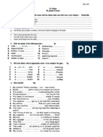 Plurals Test