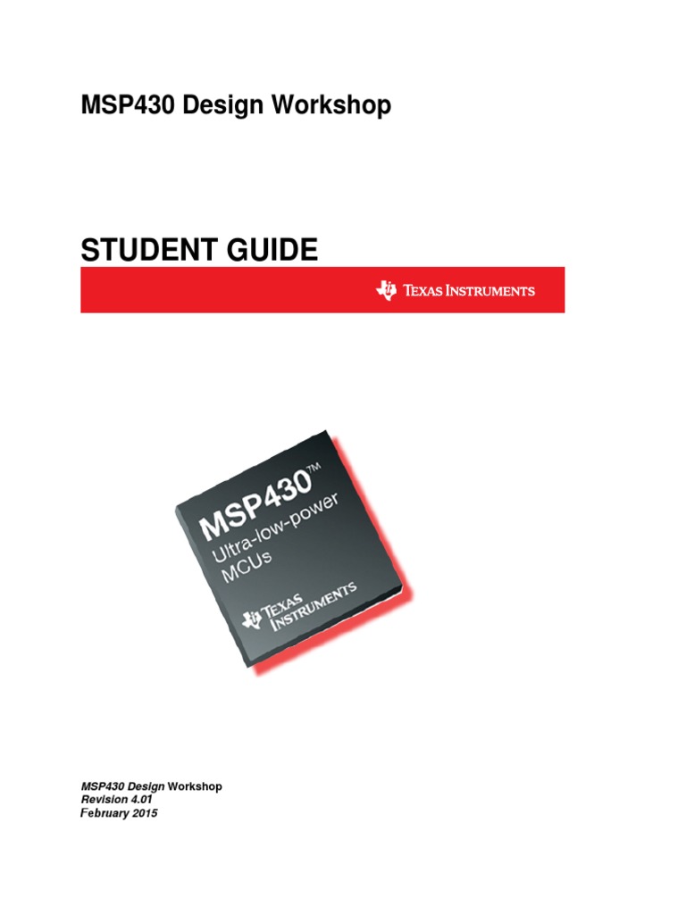 MSP Design Workshop | PDF | Microcontroller | Random Access Memory
