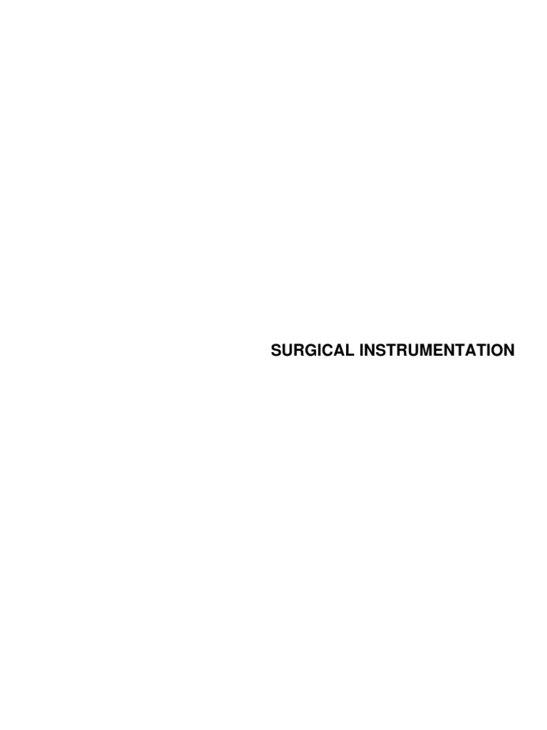 Bonnie Pickups in Surgical Instrumentation | PDF | Endoscopy ...