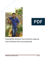 Copying Files Between Linux Machines Using Scp and Ssh Without Linux User Passwords