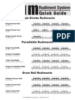 Drum Rudiments - Quick Guide
