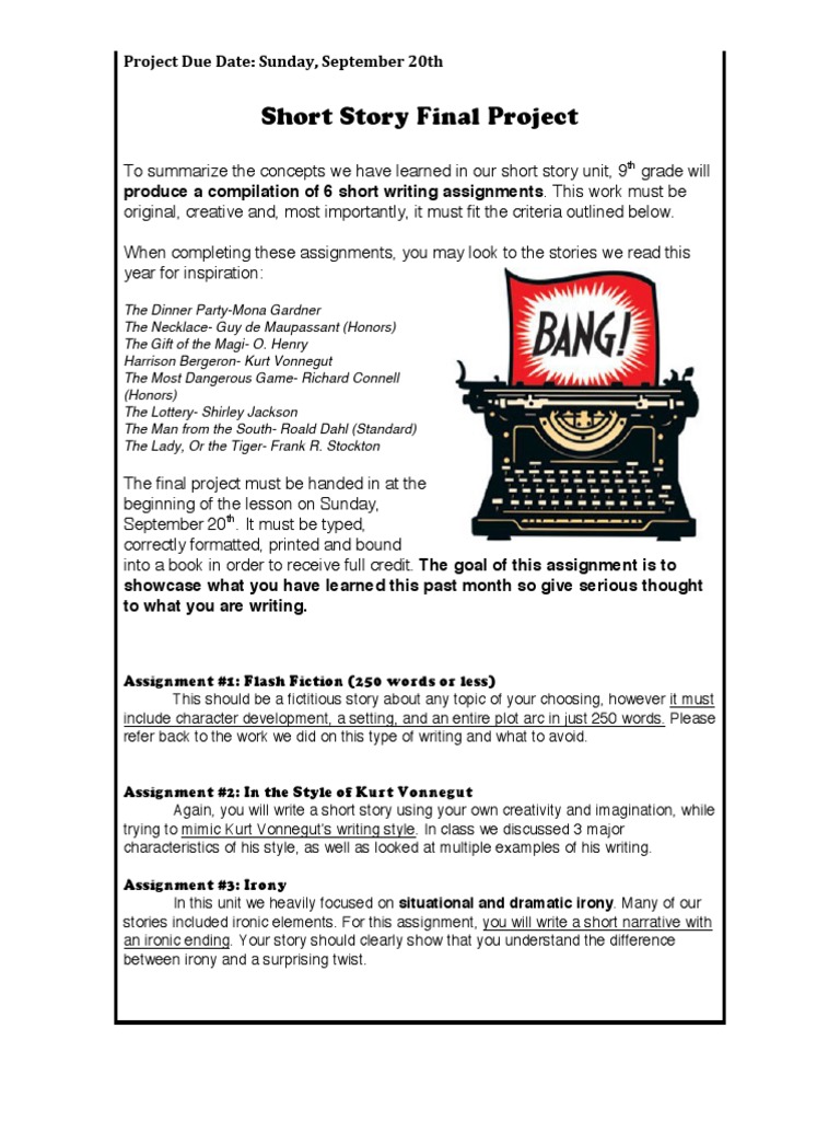 Short Story Final Project | PDF | Irony | Poetry