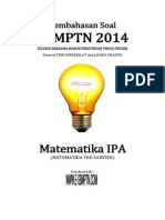 Download Soal Sbmptn Tkd Saintek Matematika 2014  Pembahasan by Sigit Lopkids SN280225016 doc pdf