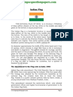 Indian Flag: The Amendment To The Flag Code in India. 2002