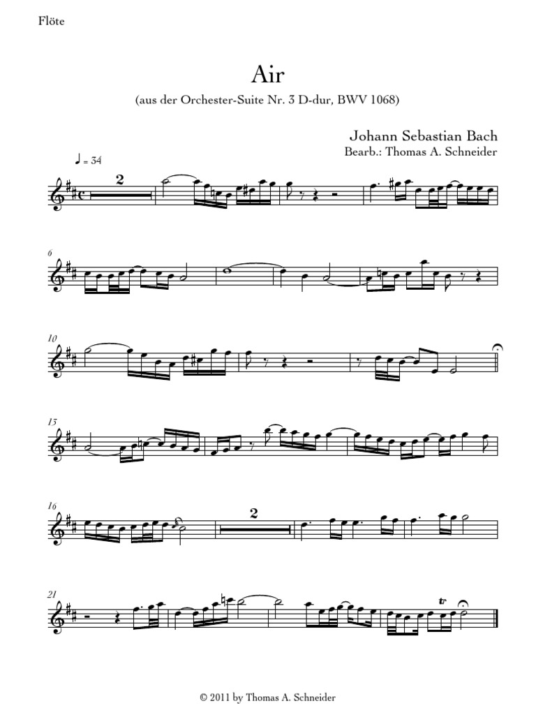 Institute) Bach, J.S. Air From The Orchestral Suite No.3 in