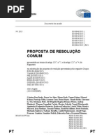 Proposta de Resolucao EU