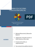 Reforma Edu y Educación Especial 2015