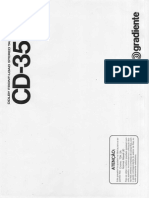 Gradiente - CD3500 - Manual de Instruções