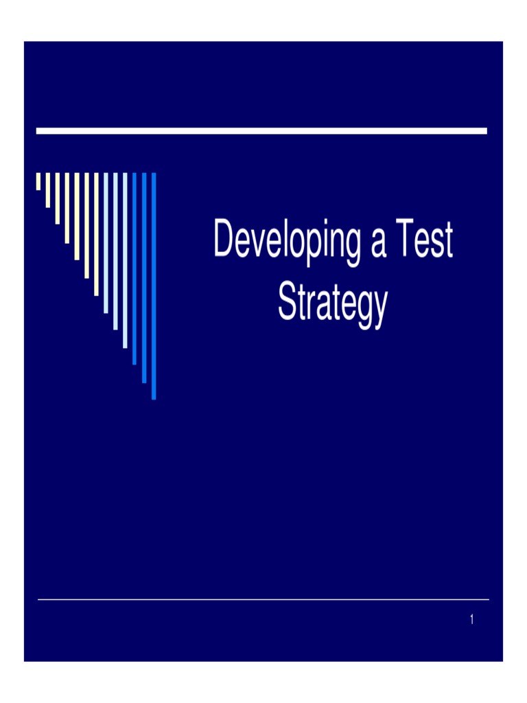 Developing A Test Strategy | PDF | Business
