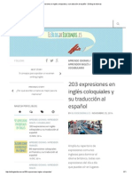 203 Expresiones en Inglés Coloquiales y Su Traducción Al Español - El Blog de Idiomas