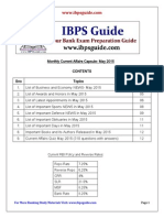 Monthly Current Affairs Capsule- May 2015-Www.ibpsguide.com