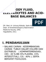 Body Fluid, Electrolytes and Acid-base Balances for 