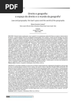 Mario Losano - Direito e Geografia o Espaco Do Direito e o Mundo Da Geografia - Trad. a. Flores - Rev. Direito Justica v. 40 - 2014