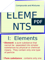 Elements Compounds Mixtures Show