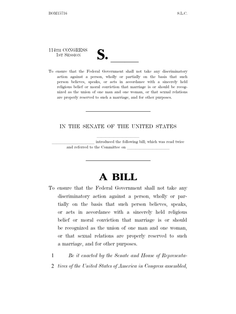 First Amendment Defense Act PDF Common Law Virtue