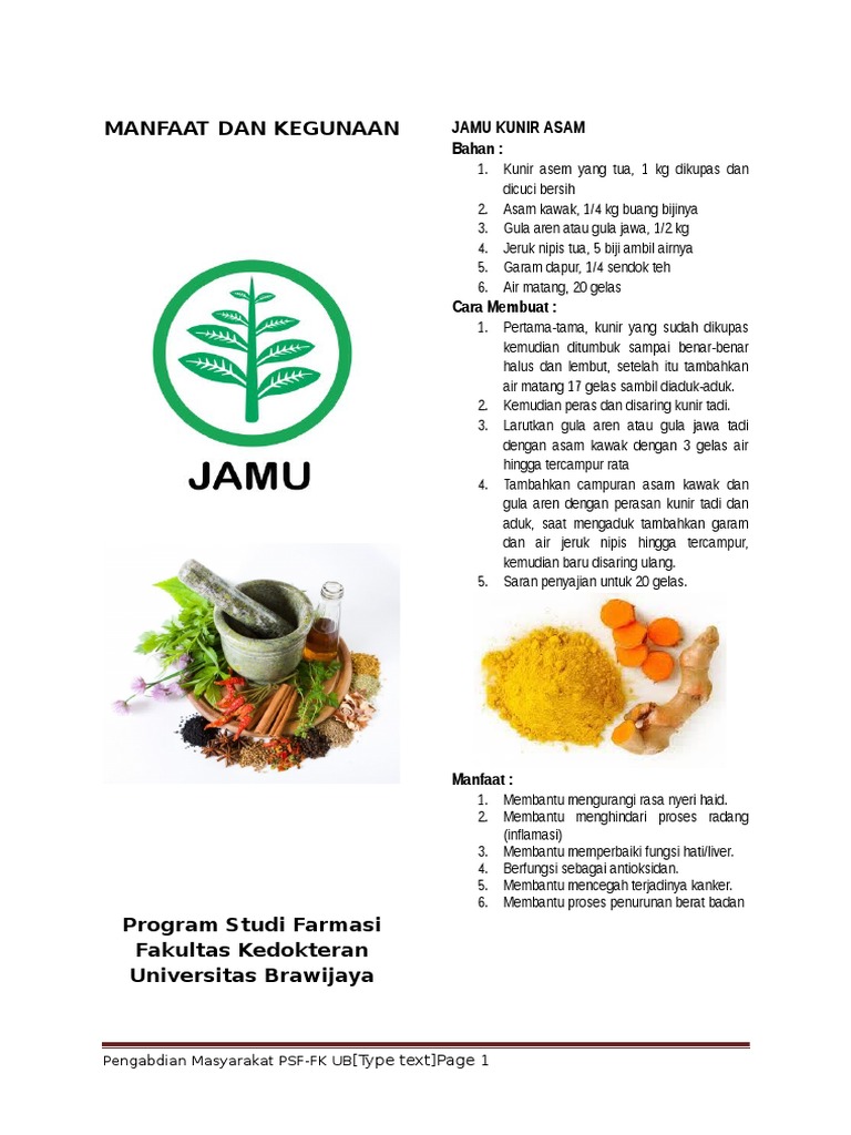 Brosur Jamu