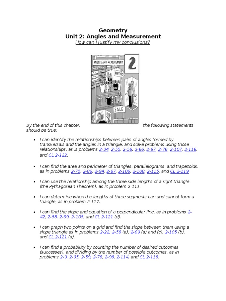 Angles, Area, and Triangle Concepts | PDF