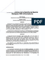 Análisis Químico de la Semilla de Chontaduro