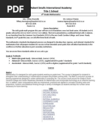 Robert Smalls International Academy Title 1 School: 6 Grade Mathematics