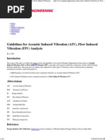 AIV and FIV Analysis Guidelines | PDF | Pipe (Fluid Conveyance) | Acoustics