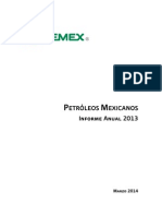Informe Anual PEMEX 2013