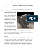 Finite Element Analysis of An ANSI Roller Chain Sprocket