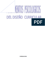 Fundamentos Psicologicos Del Diseño Curricular Terminado 23 de Agosot