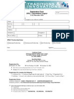 Registration Form 31st SPELT International Conference