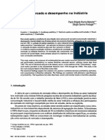 Estrutura de mercado e desempenho na indústria brasileira