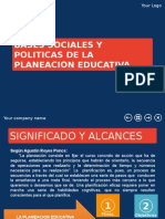 Bases Sociales y Politicas de La Planeacion Educaativa