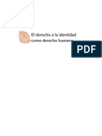 Derecho A La Identidad Como Derecho humanoELECTRONICO PDF