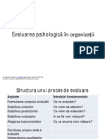 Evaluarea Psihologică În Organizații