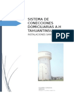 Sistema de Conecciones Domiciliarias Tahuantinsuyo