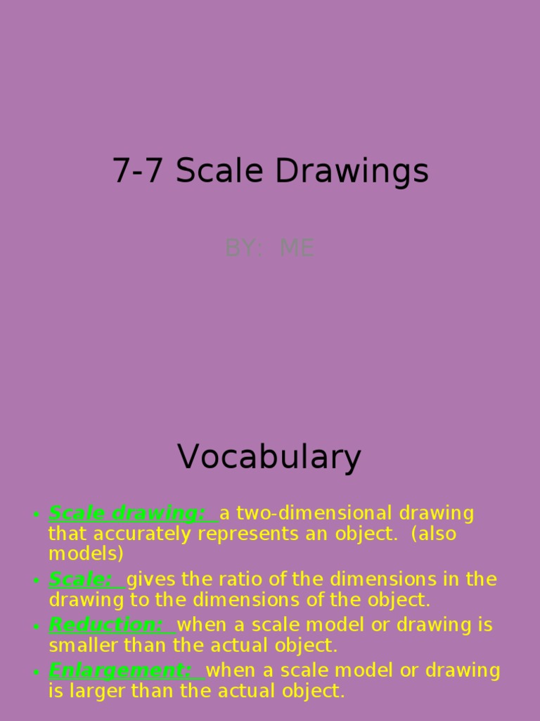 Scale Drawing Basics for Students | PDF