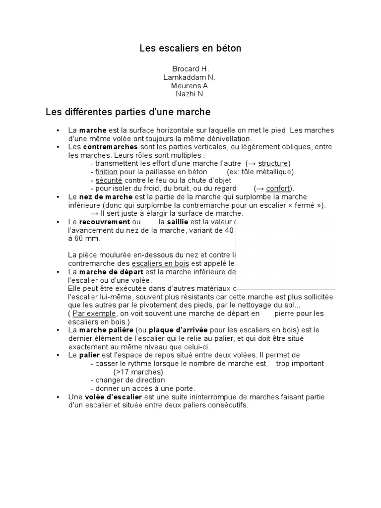 Guide des escaliers en béton armé | PDF | Escaliers | Béton armé