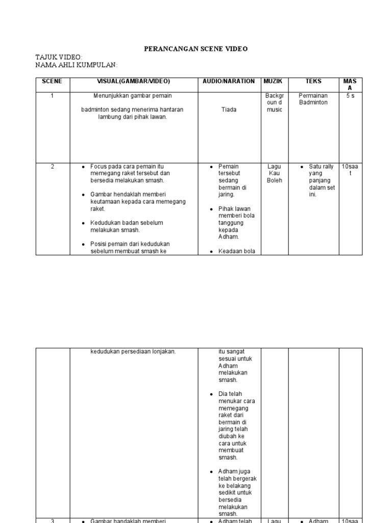 Teknik Smash Badminton Adham | PDF