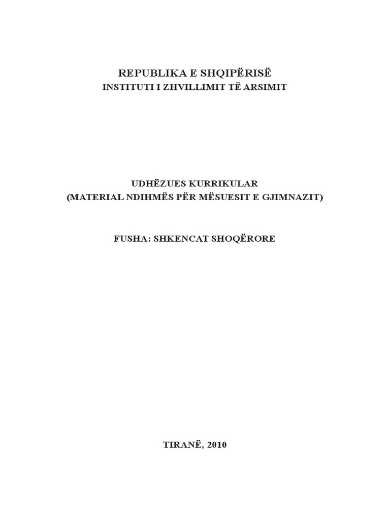 Shkencat Shoqerore | PDF