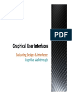Evaluating Designs: Cognitive Walkthrough