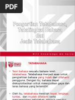 DEFINISI TATABAHASA