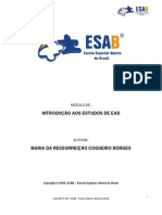 Introdução Aos Estudos de Ead