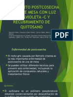 Tratamiento Postcosecha de Uva de Mesa Con Luz Ultravioleta y Recubrimiento de Quitosano