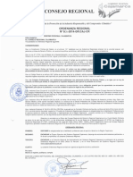 Ordenanza Del Gobierno Regional de Cajamarca