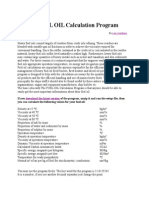 The FUEL OIL Calculation Program