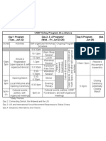 United States Social Forum Schedule at A Glance