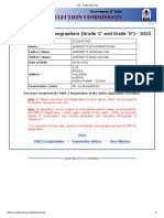 SSC - Registration Slip