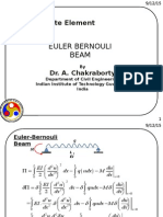 Euler Bernouli Beam: CE502: Finite Element Analysis