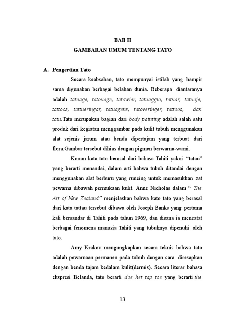 27 Filosofi Tato Bintang 