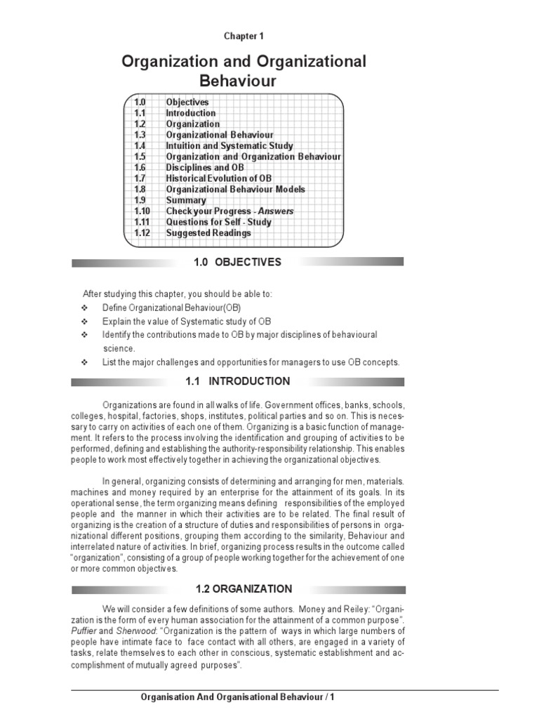 OB Notes | PDF | Organizational Behavior | Motivation