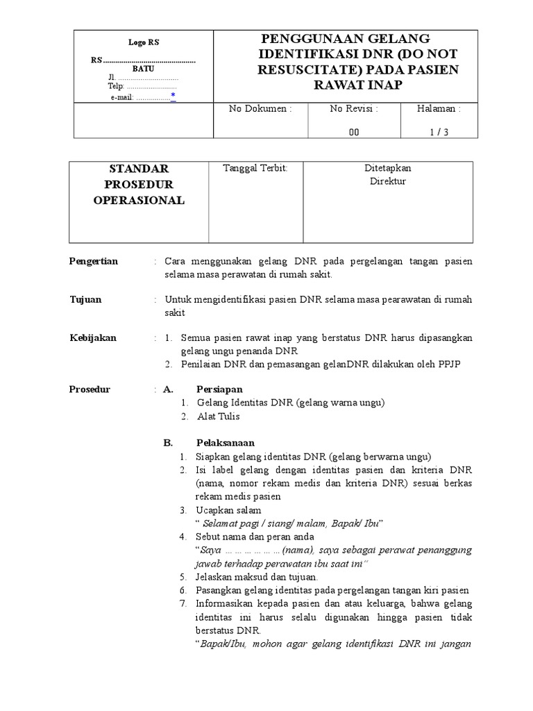 Gelang DNR Gelang DNR